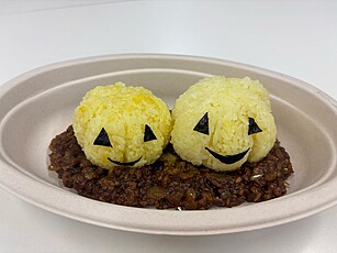 一足お先にハロウィン♪キーマカレーを作りました。