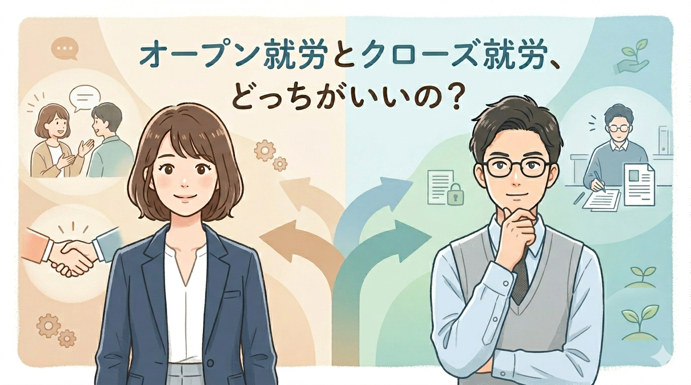 オープン就労とクローズ就労、どっちがいいの？