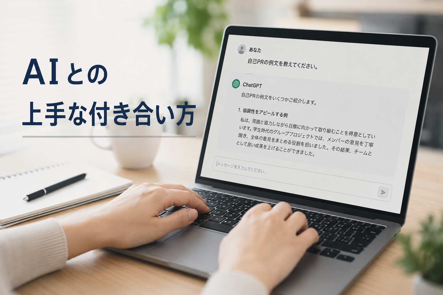 『AIに依存しないために ~自分で考え、人に相談する大切さ~』