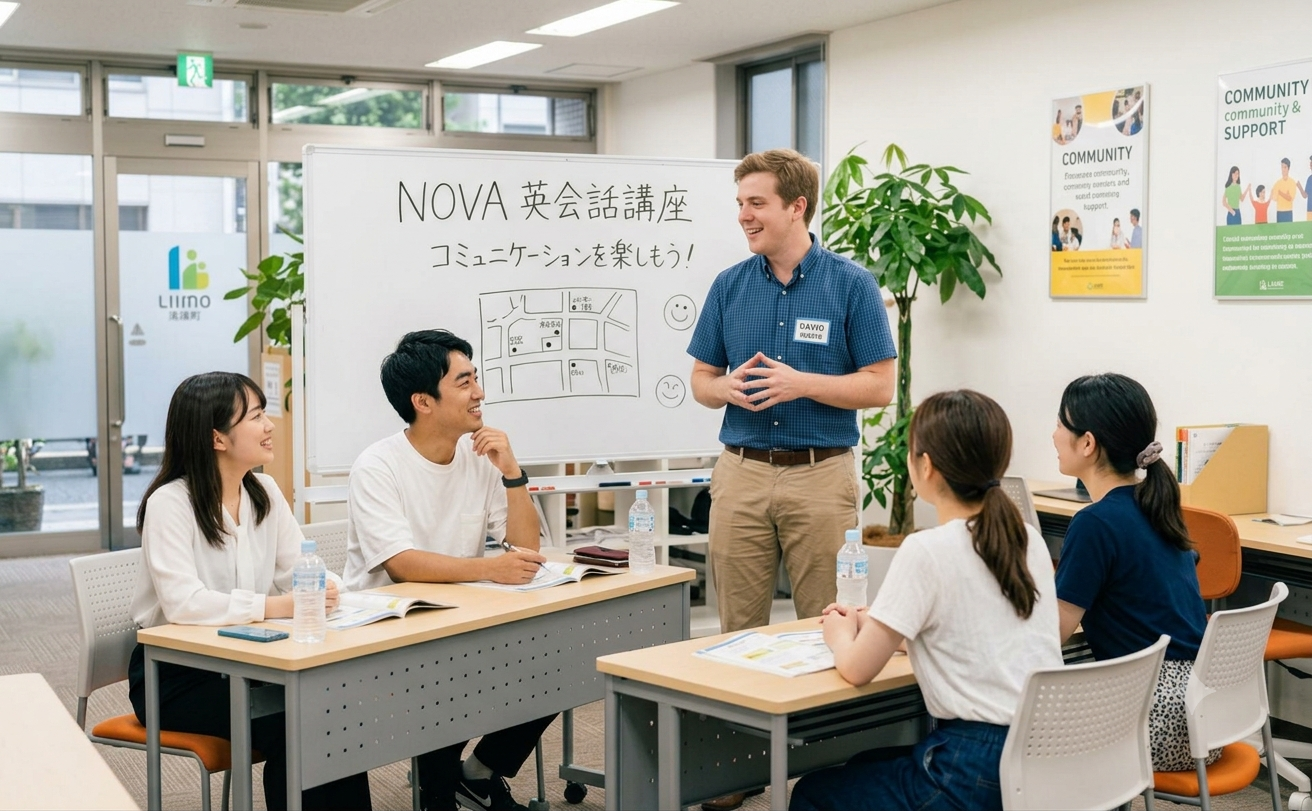 【特別企画】8月7日(金)にNOVAのデイヴィッド先生がLIIMO南森町にやってくる!