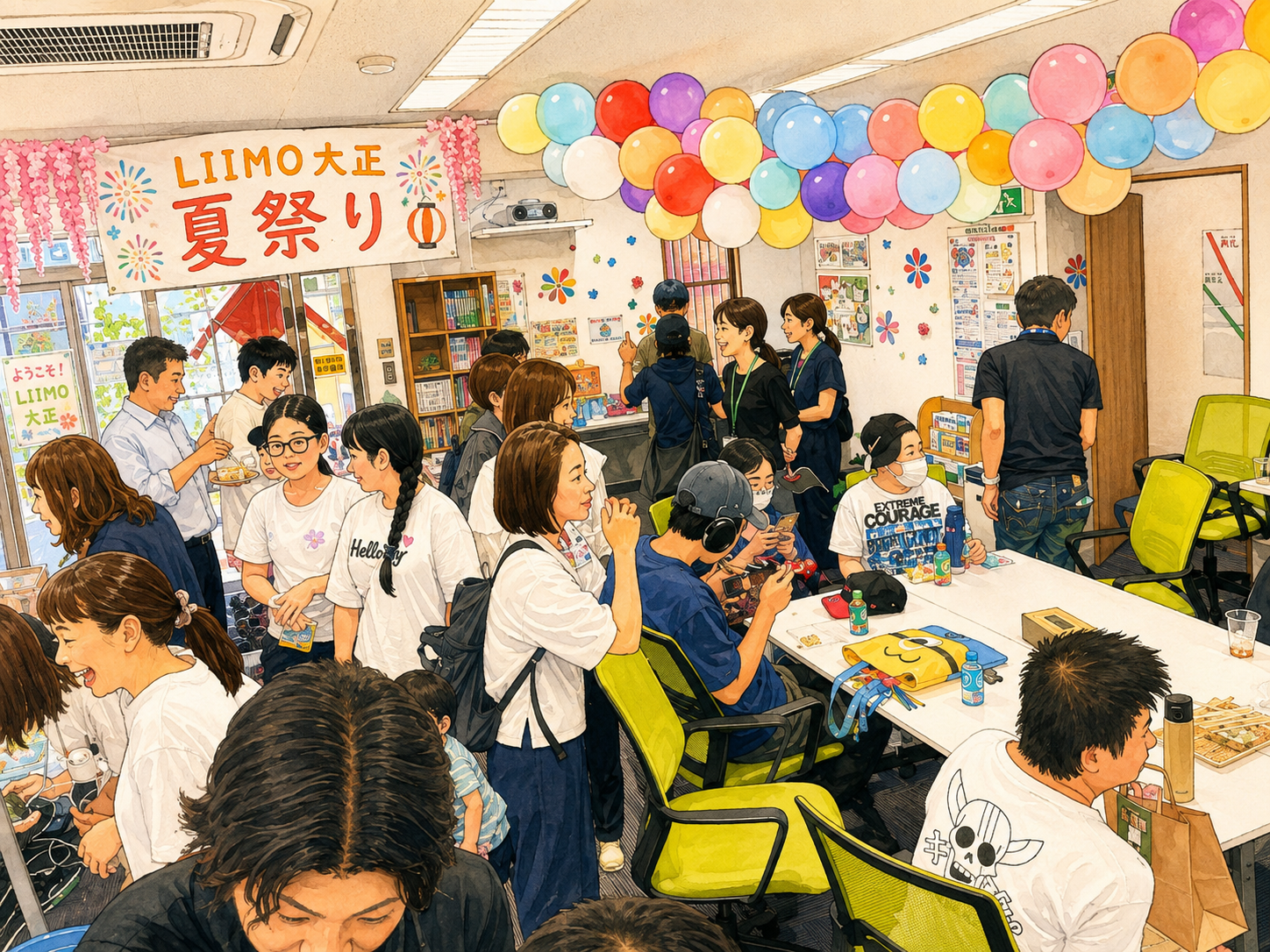 地域に愛される就労移行LIIMO大正の夏祭り