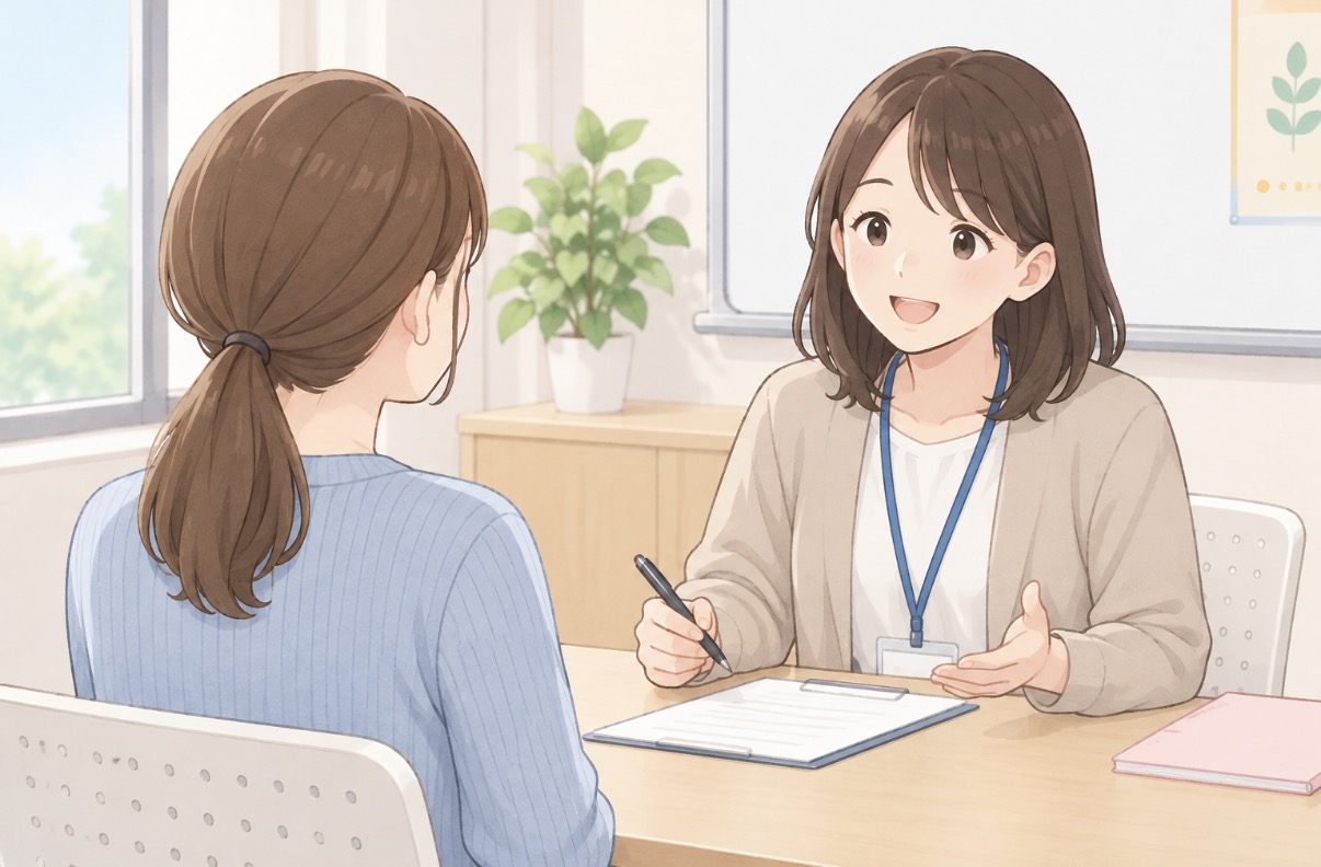 面接練習、頑張ってます!
