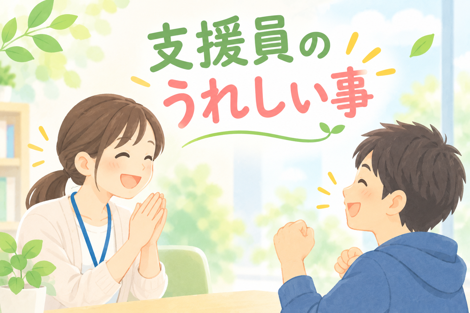 支援員のうれしい話「自分の夢を叶えられた事」